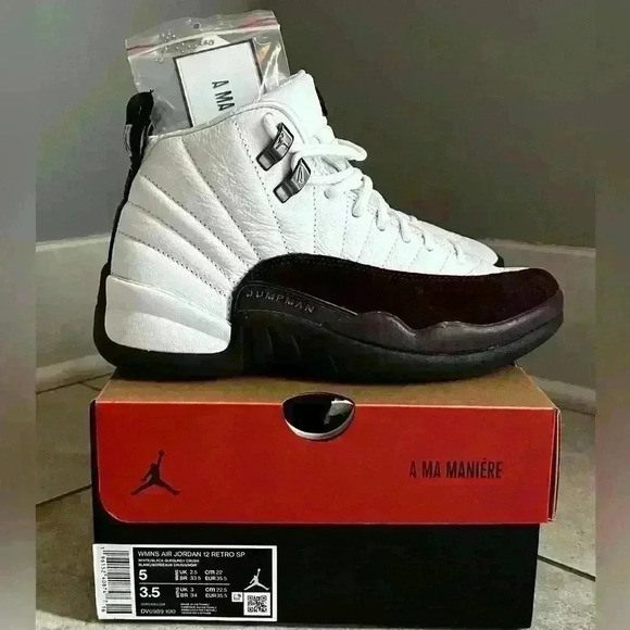 Jordan Shoes - Size 5 - Jordan 12 Retro SP x A Ma Maniere Mid White W new with box